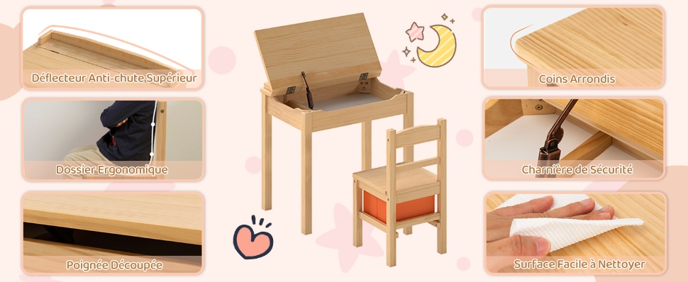 table-et-2-chaises-en-bois