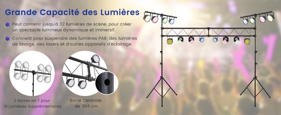 support-d'eclairage-de-grande-capacite