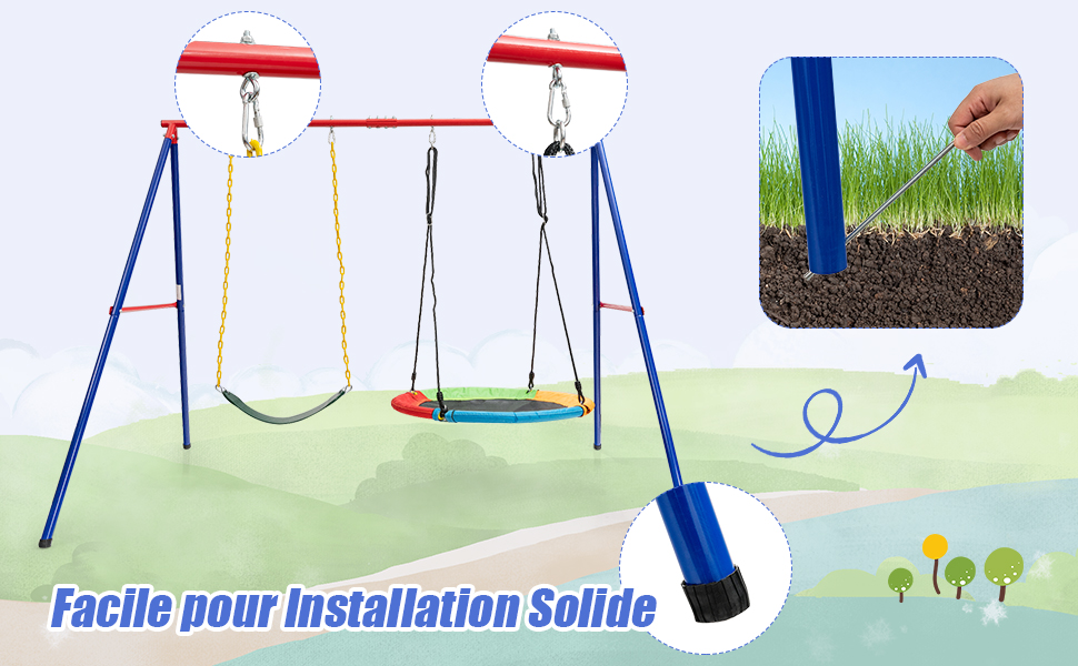 grand-support-de-balancoire-en-metal-avec-structure-en-A-robuste