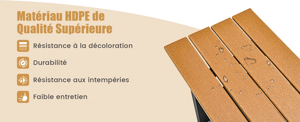 banc d'extérieur pour 2 personnes