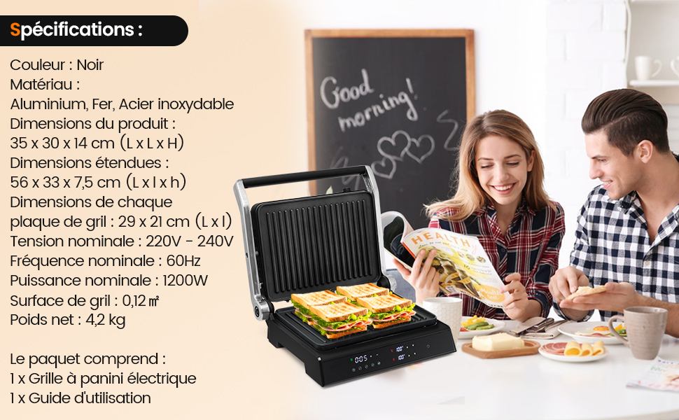 grill-electrique-avec-egouttoir-amovible