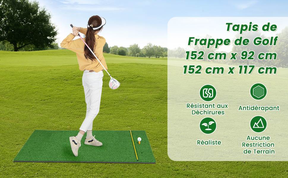 tapis-de-frappe-d'entrainement-de-golf