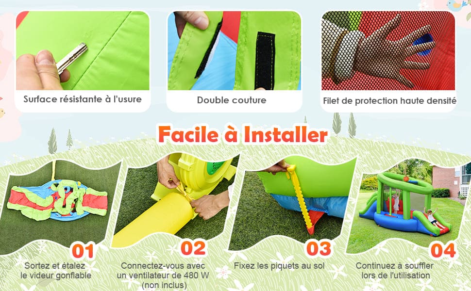 château gonflable pour tout-petits
