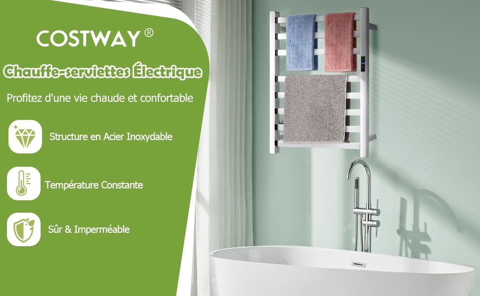 porte-serviettes électrique chauffant