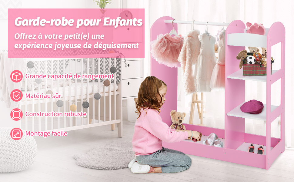 Rangement-d'habillage-pour-enfants-avec-miroir