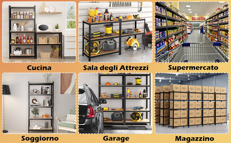 Struttura senza bulloni per facile montaggio