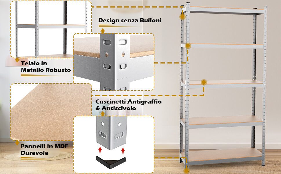 Altezza regolabile e combinazione flessibile