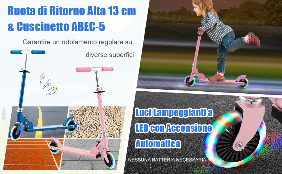 Manubrio regolabile in 3 altezze