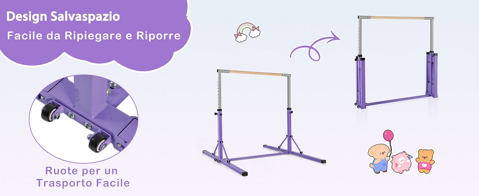 Facile piegatura per risparmiare spazio