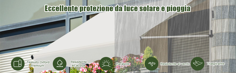 Tubo regolabile e manovella manuale