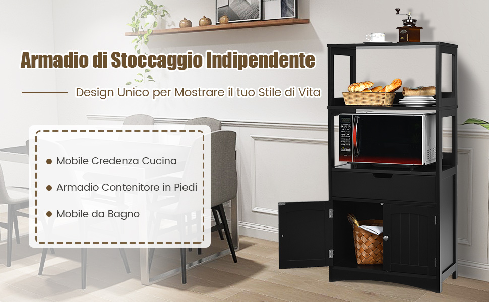 Kleankin Mobiletto Bagno Con Cassetto E Armadietto Con Ripiano Interno Regolabile 37x32 5x79 Cm Bianco~1j1gabhaod800