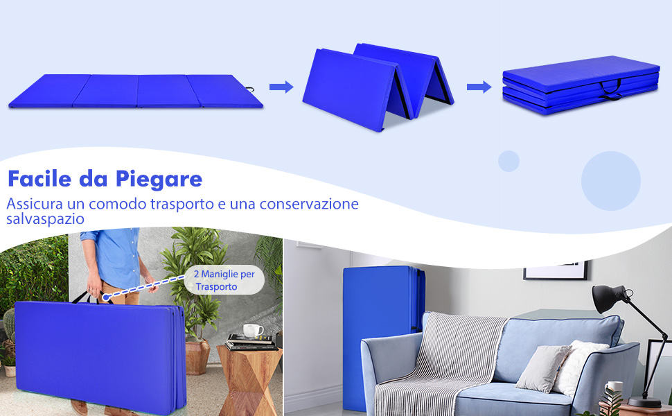 Tappetino pieghevole da ginnastica
