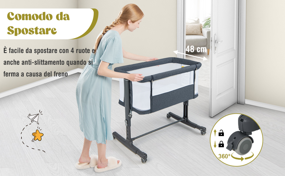 Culla per bambini con borsa da viaggio