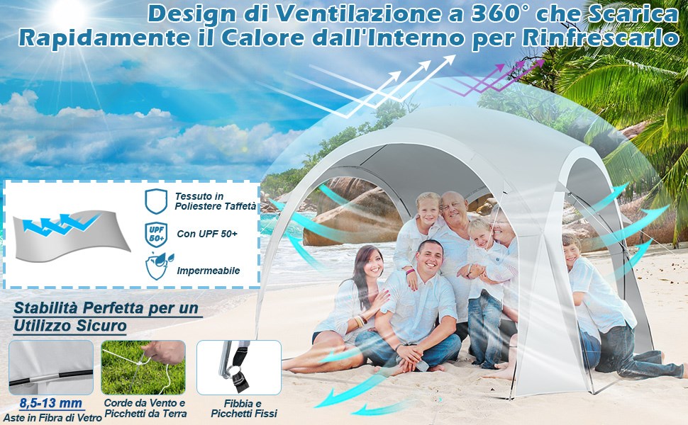 Struttura stabile e antivento