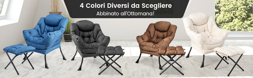 Set Poltrona e Poggiapiedi