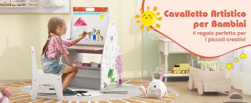 Cavalletto per Bambini Doppio Lato