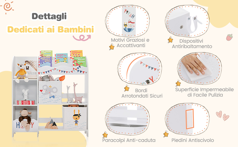 Organizer per bambini per giocattoli