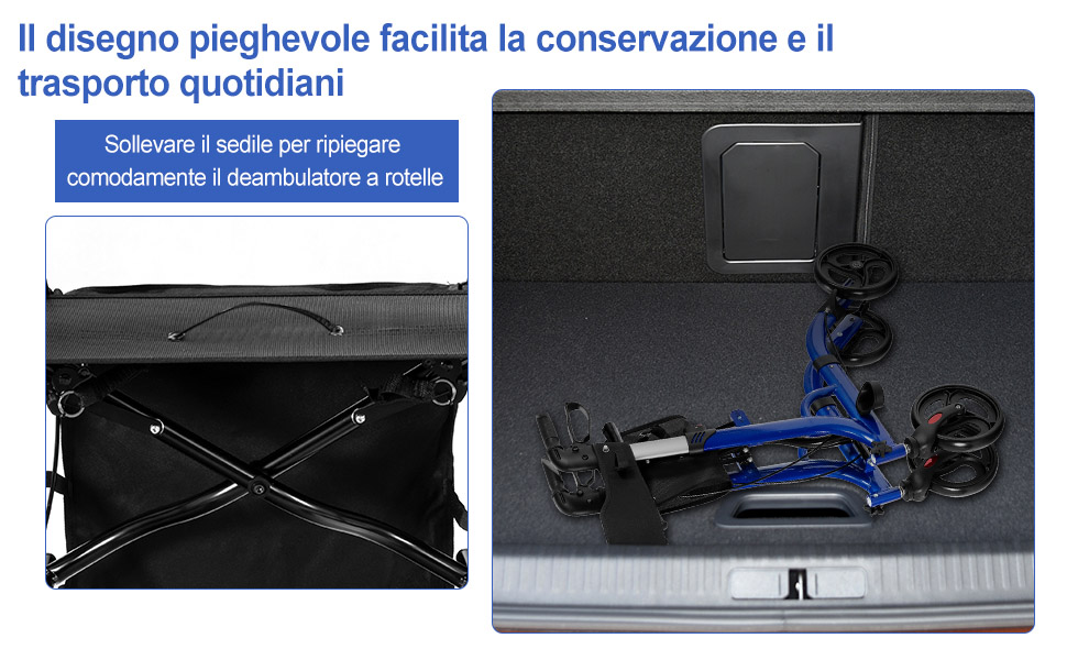 Deambulatore pieghevole