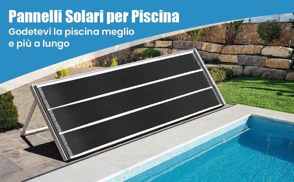 riscaldatore solare per piscina da 2 pezzi