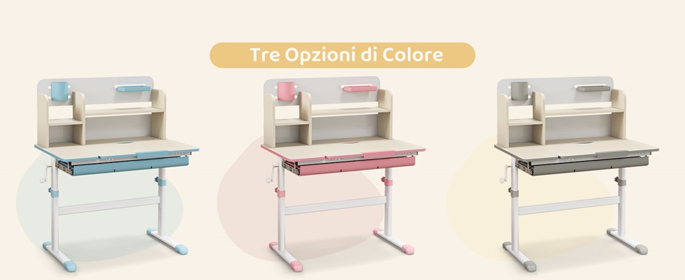 Piano inclinabile a 7 livelli che soddisfa varie esigenze