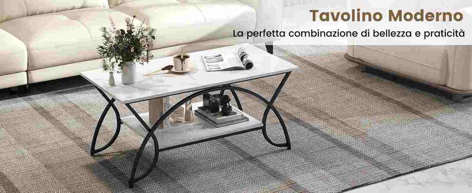 Tavolino da caffè moderno ed elegante