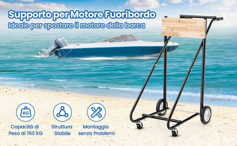 Carrello porta motore fuoribordo in vendita in Motori in Tutta Italia