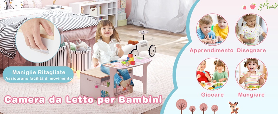 Realizzato con materiale MDF resistente e robusto