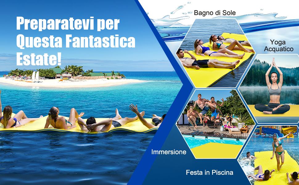 Tappeto galleggiante in schiuma