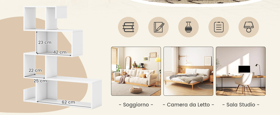 Mavivegue Scaffale per libri, 18 cubi, libreria fai da te, libreria a cubo in metallo, per camera da letto, soggiorno, ufficio, armadio, nero