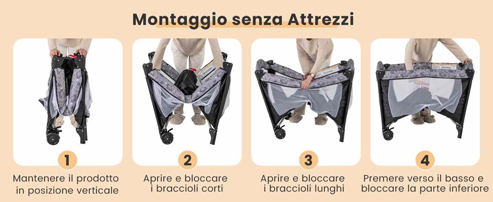 Include un materasso morbido e pieghevole