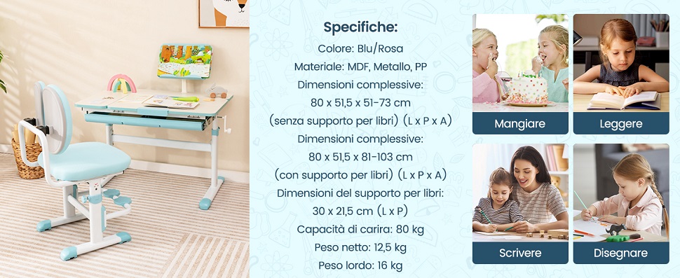 L'altezza regolabile