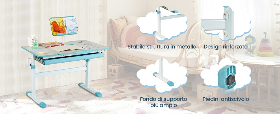 Ecarla Tavolo Per Laptop In Bambù – Regolabile In Altezza E Pieghevole Con 5 Angoli Di Inclinazione – Pratico Cassetto Piccolo – Scrivania Portatile Per Letto E Divano