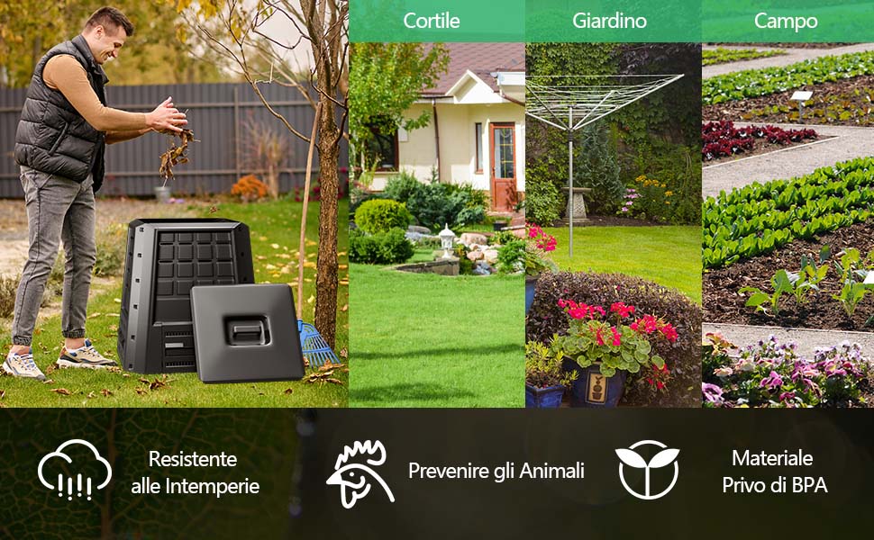 Coperchio Conveniente e Porta Scorrevole
