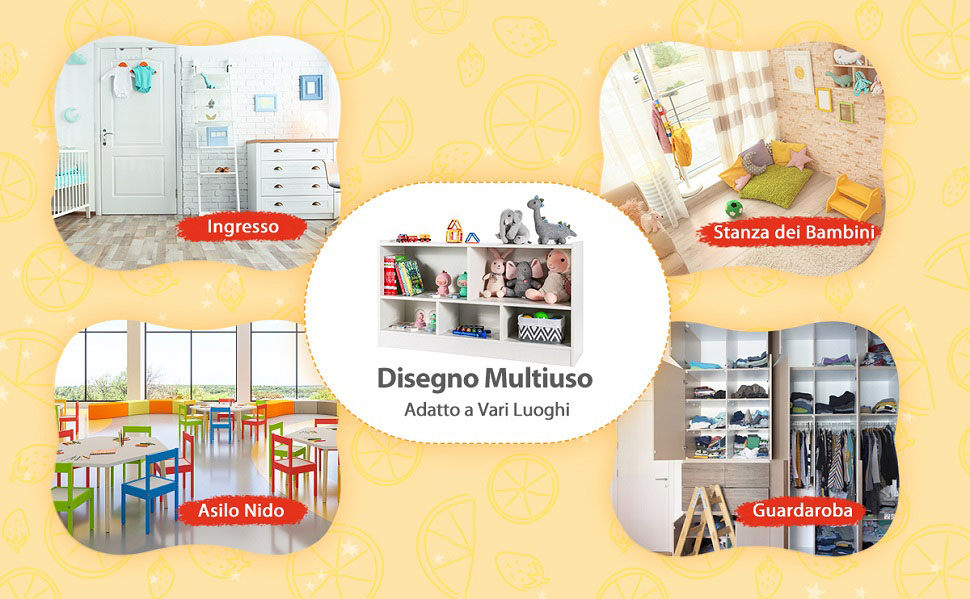 Libreria e organizer per bambini