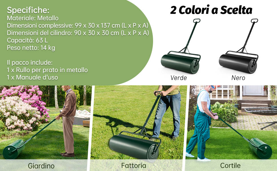 Rullo giardino a mano