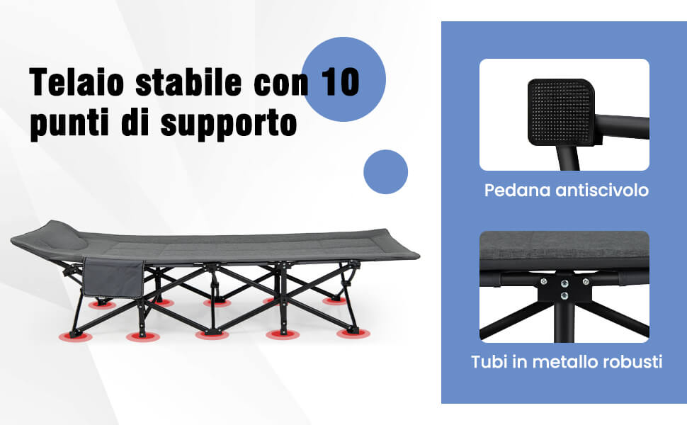 Telaio Stabile con 10 Punti di Supporto