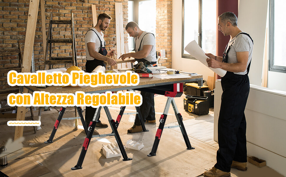 2 cavalletti pieghevoli