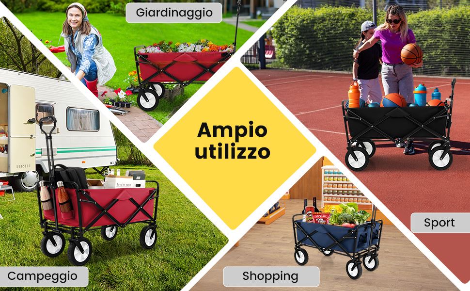 Carrello utilitario pieghevole