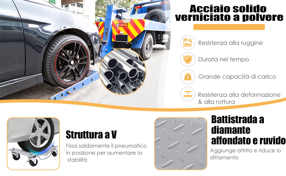 Rotelle bloccabili e comoda maniglia