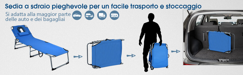 Poltrona reclinabile multiuso con schienale regolabile