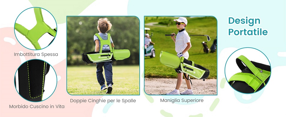 Mile High Life - Set 13 Impugnature Da Golf In Gomma - Standard, Diametro 1.5cm, Colore Nero - Uomo Donna Ragazzo