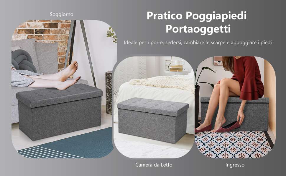 Ottomana Multifunzione e Confortevole
