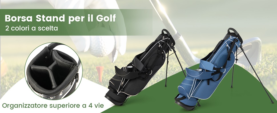 Piedini di ricambio neri per sacca da golf, resistenti all'usura, in