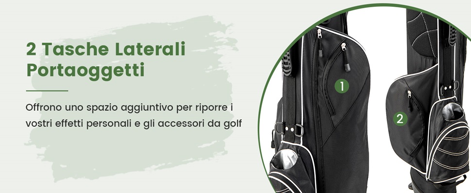 Ampio spazio per barre di golf