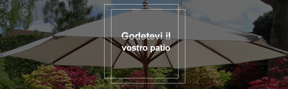 Set di 2 supporti per ombrelloni da esterno, base
