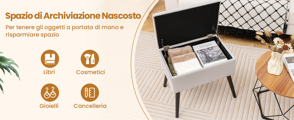 Sgabello Bagno Con Contenitore RunLexi - Girevole 360°, In Pelle PU Rosa, Regolabile In Altezza Con Vassoio Rimovibile - 3