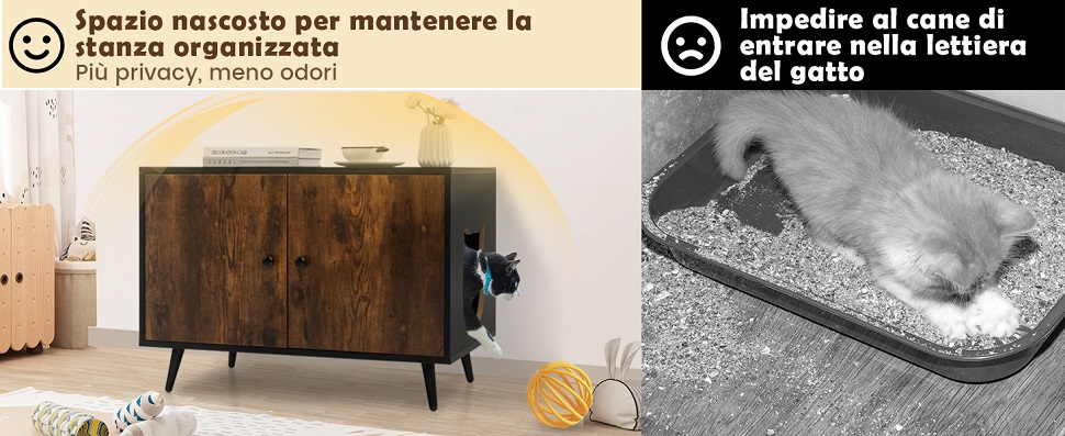 Mobile in legno per gatti