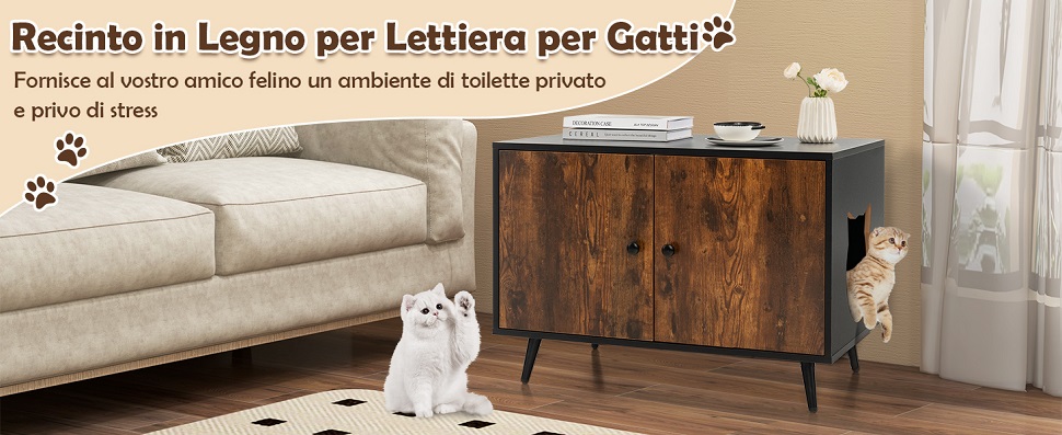 Mobile lettiera per gatti