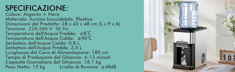 Include acqua calda