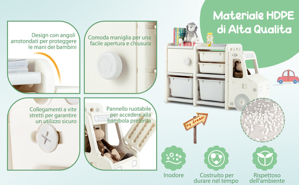 Simpatico organizer a forma di camion